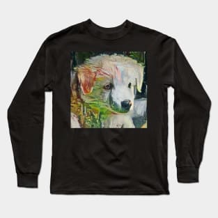 Cute puppy painting (pet, dog, pretty and hiking) Long Sleeve T-Shirt